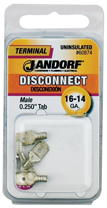 Disconnect Terminal, Copper Contact, Tin, 5/PK #60874