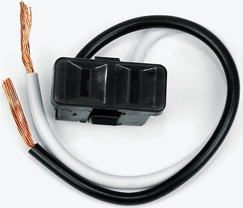Jandorf Single Receptacle, 2 -Pole, 125 V, 15 A, Black #61014