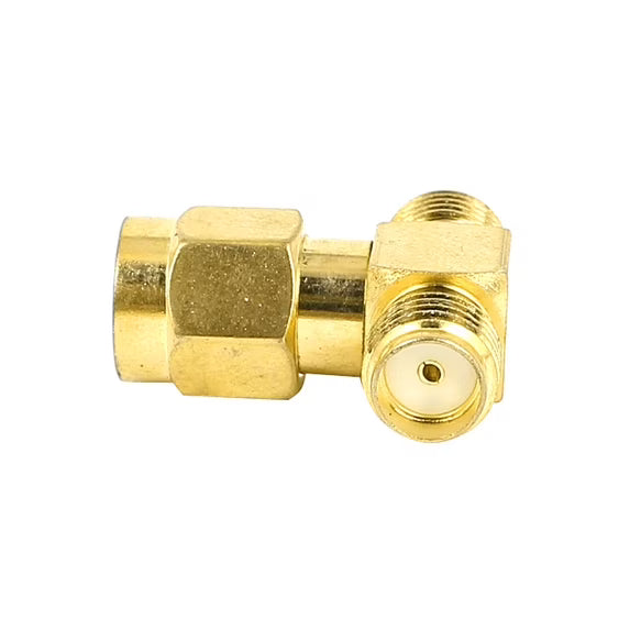 SMA T-Shape Connector Male to x2 Female