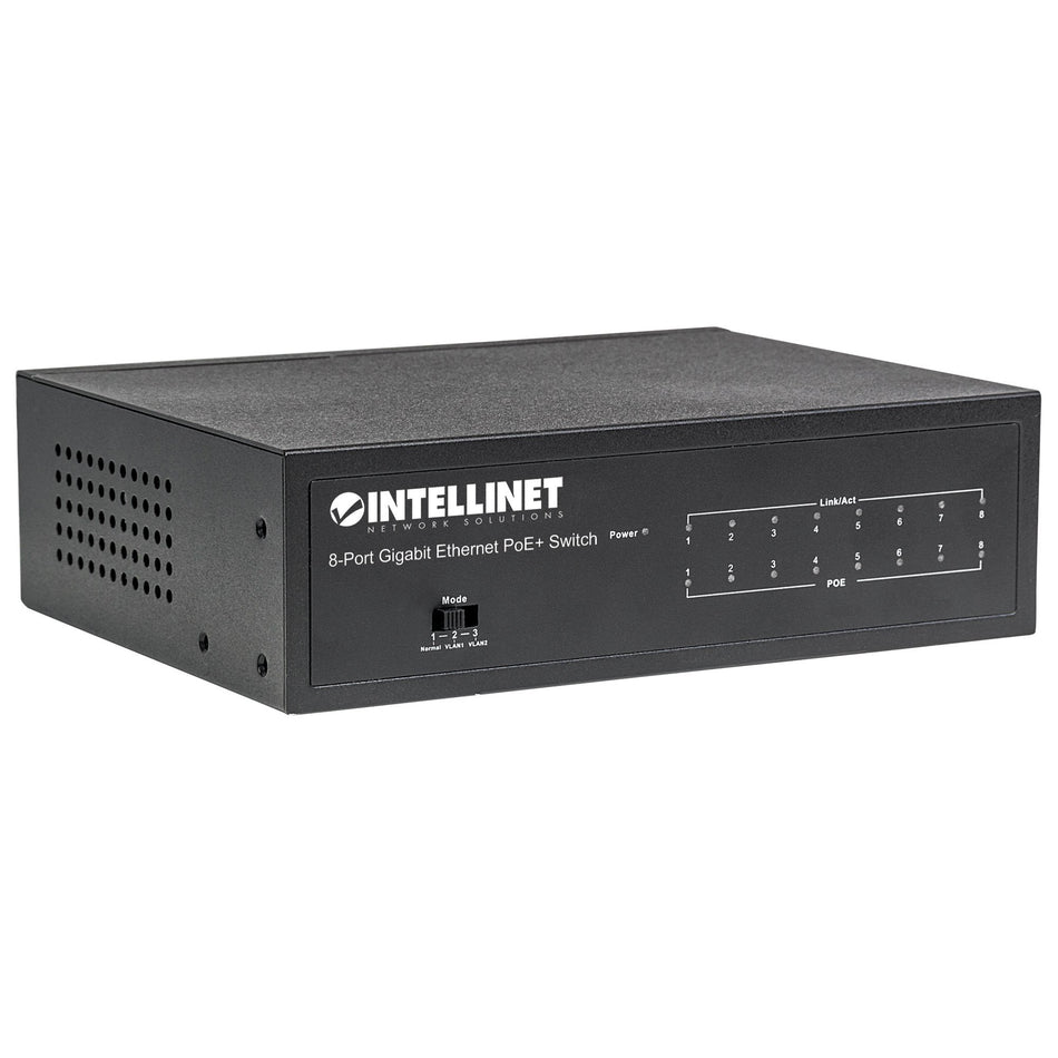 Intellinet® 60W 8-Port Gigabit Ethernet PoE+ Switch