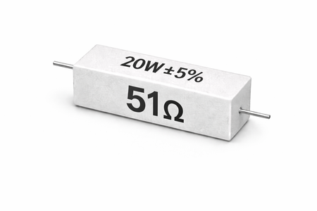 PANMILED 20W Cement Resistor, ±5% Ceramic Wirewound Power Resistor (15Ω–750Ω) High Watt Fixed Resistor