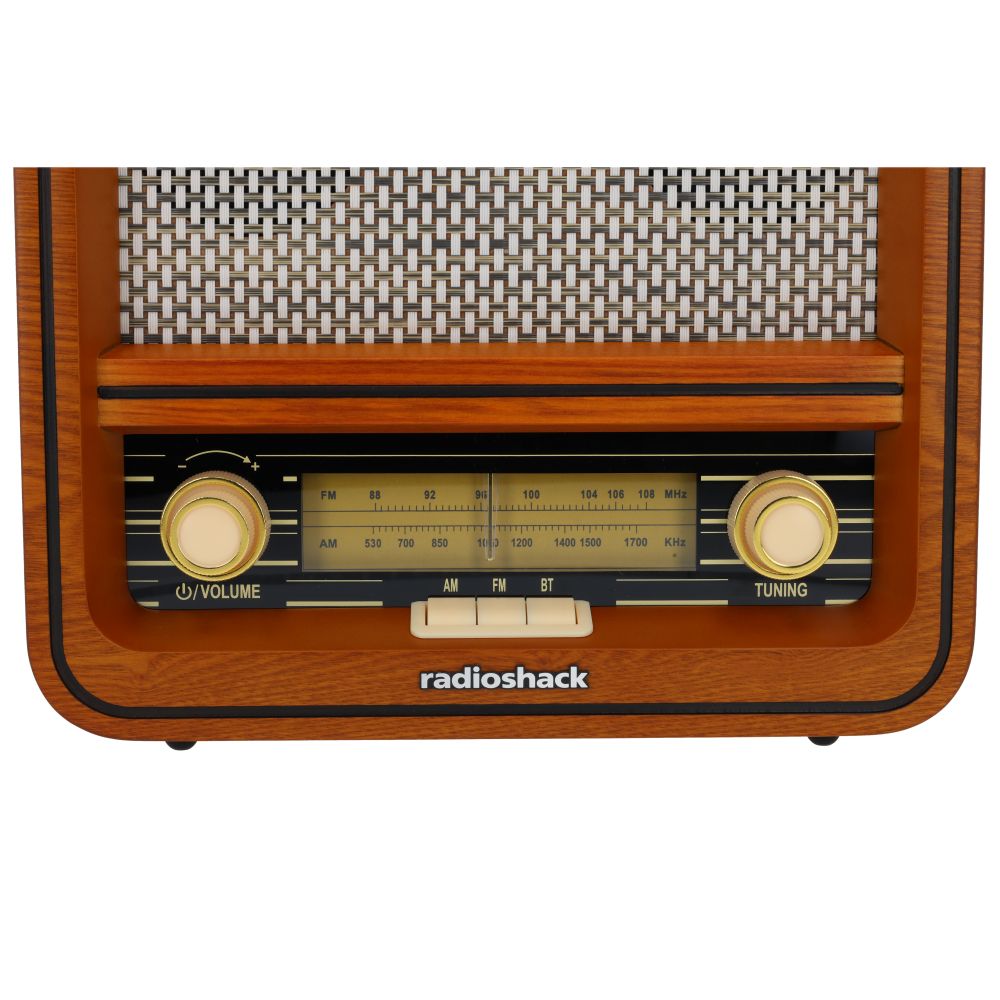 RadioShack Retro AM/FM Radio Vintage Wood Design