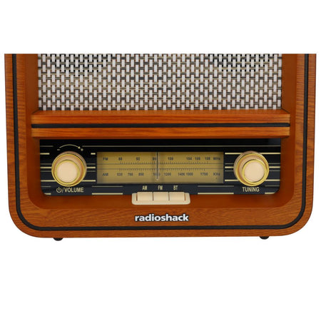RadioShack Retro AM/FM Radio Vintage Wood Design