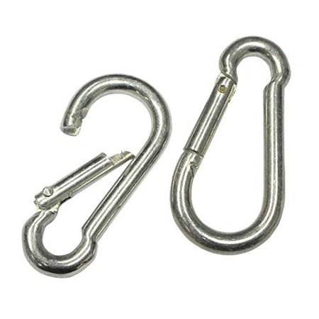 2 × 6mm Snap Hooks – Heavy Duty Metal Clips (2-Pack)
