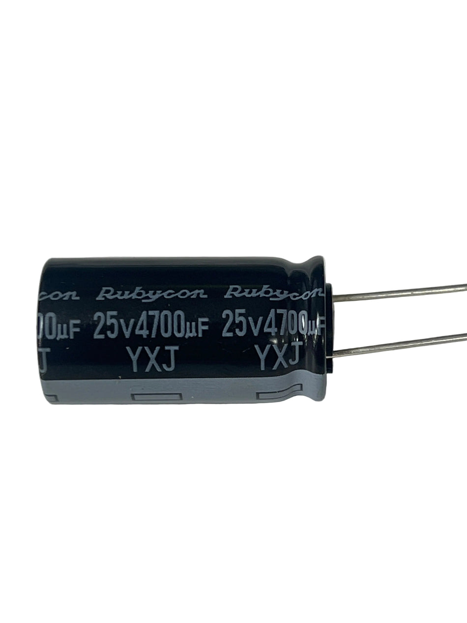 4700uF 25V Rubycon Low ESR Electrolytic Capacitor