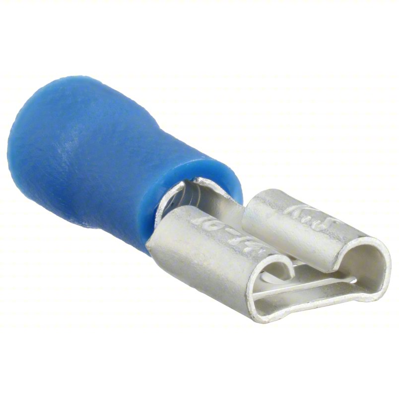 16-14 AWG 4.8MM (FEMALE) Blue Spade Wire Connector