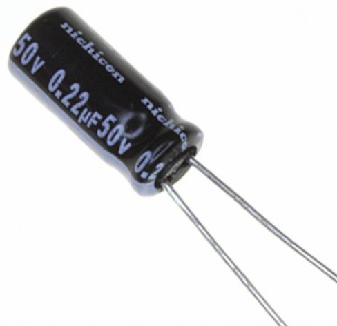 (3Pcs) 0.22uF 50V Radial Capacitor