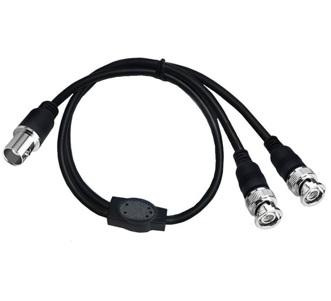 BNC Splitter Cable – BNC Female to Dual BNC Male 50cm