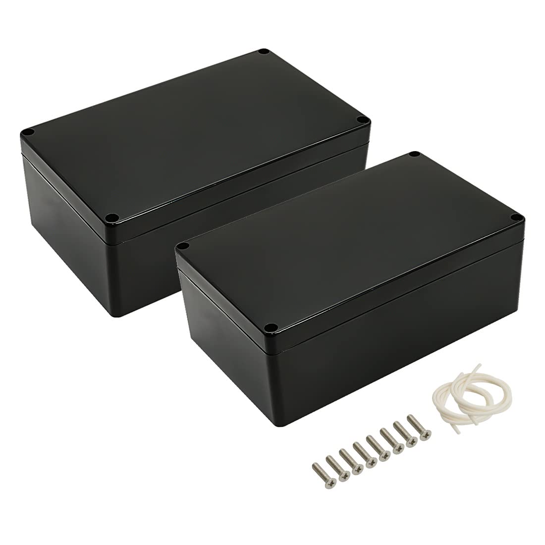 Plastic Project Box 7.87" X 4.72" X 2.95" Black