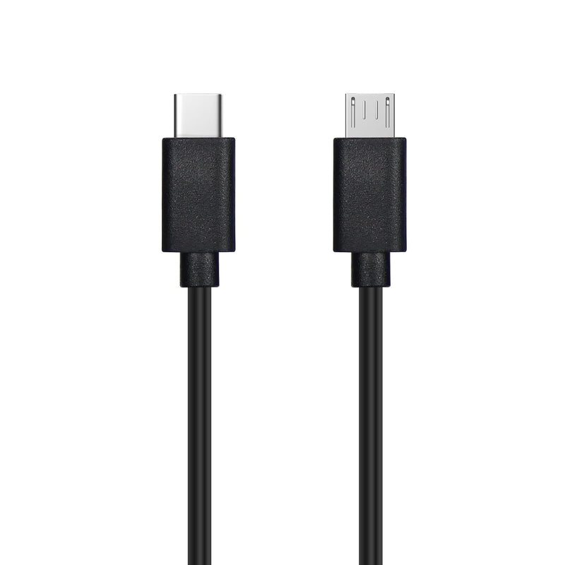USB-C to Micro USB Cable, 3ft Black Data Transfer & Charging Cord