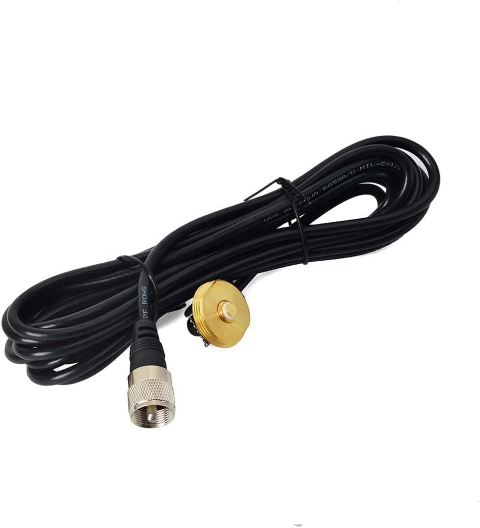 TCJ-N1 NMO Mount – 13ft Coax, PL-259, 3/8" to 3/4" Hole
