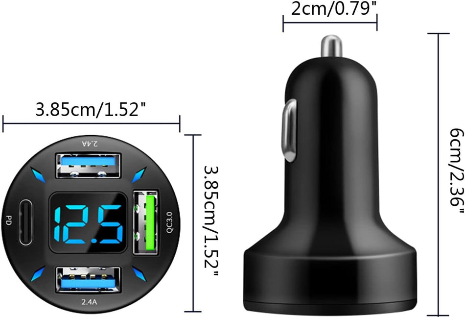 Automotive Cigarette Lighter USB FAST Charging Outlet