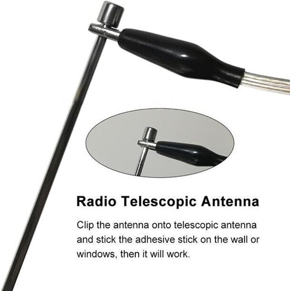 Radio Antenna Booster – Signal Enhancer for Telescopic Antennas