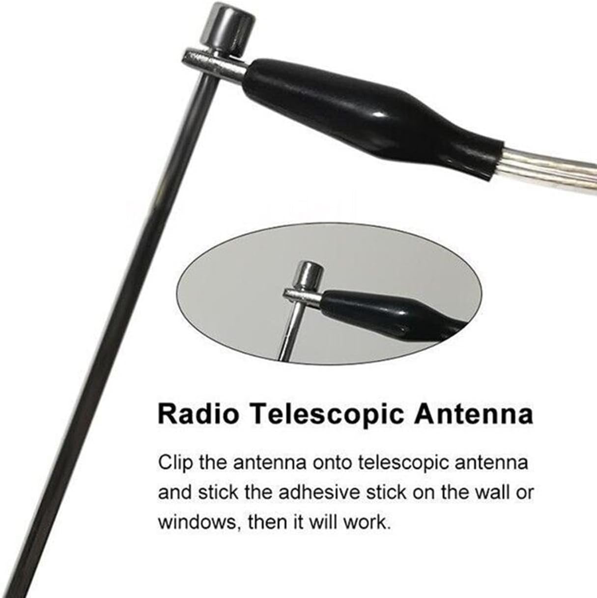 Radio Antenna Booster – Signal Enhancer for Telescopic Antennas