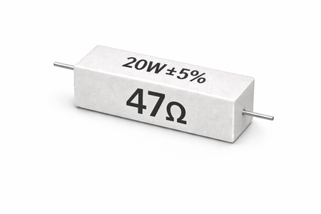 PANMILED 20W Cement Resistor, ±5% Ceramic Wirewound Power Resistor (15Ω–750Ω) High Watt Fixed Resistor