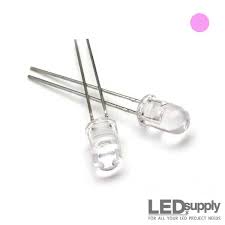 5mm High Brightness Pink LED  2 pack 276-0019