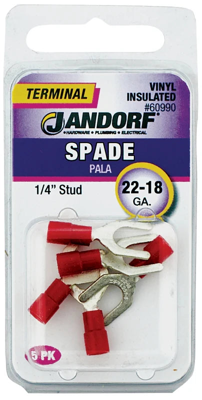 Term Spade 22-18 Vinyl 1/4 Stud #60990
