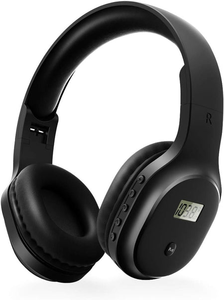 Rechargeable FM Radio Headphones with Soft Ear Muffs & Built-In Receiver