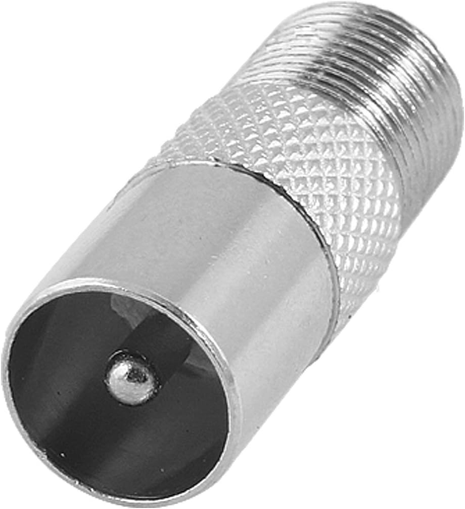F Female to PAL Male 9.5mm TV Satellite Antenna Coax Adapter