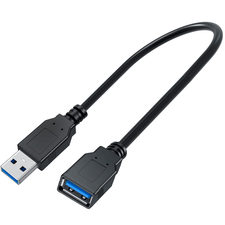 SaiTech IT 15 cm USB 3.0 Type-A Extension Cable, Black