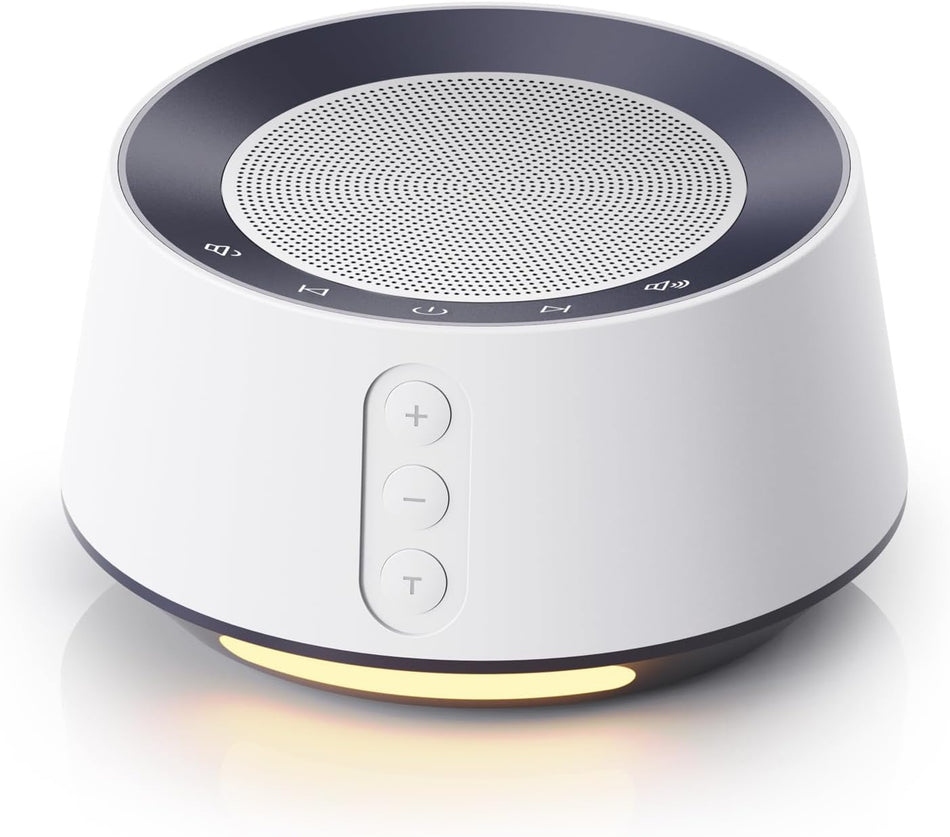 BGOVERSS White Noise Sound Machine – 20 Soothing Sounds, Color Night Light, Sleep Aid for Baby, Kids & Adults