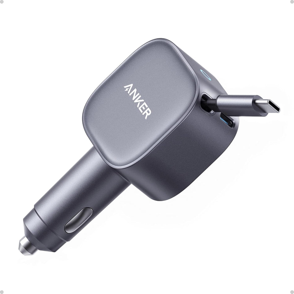 Anker Retractable USB-C Car Charger 75W Fast Charging