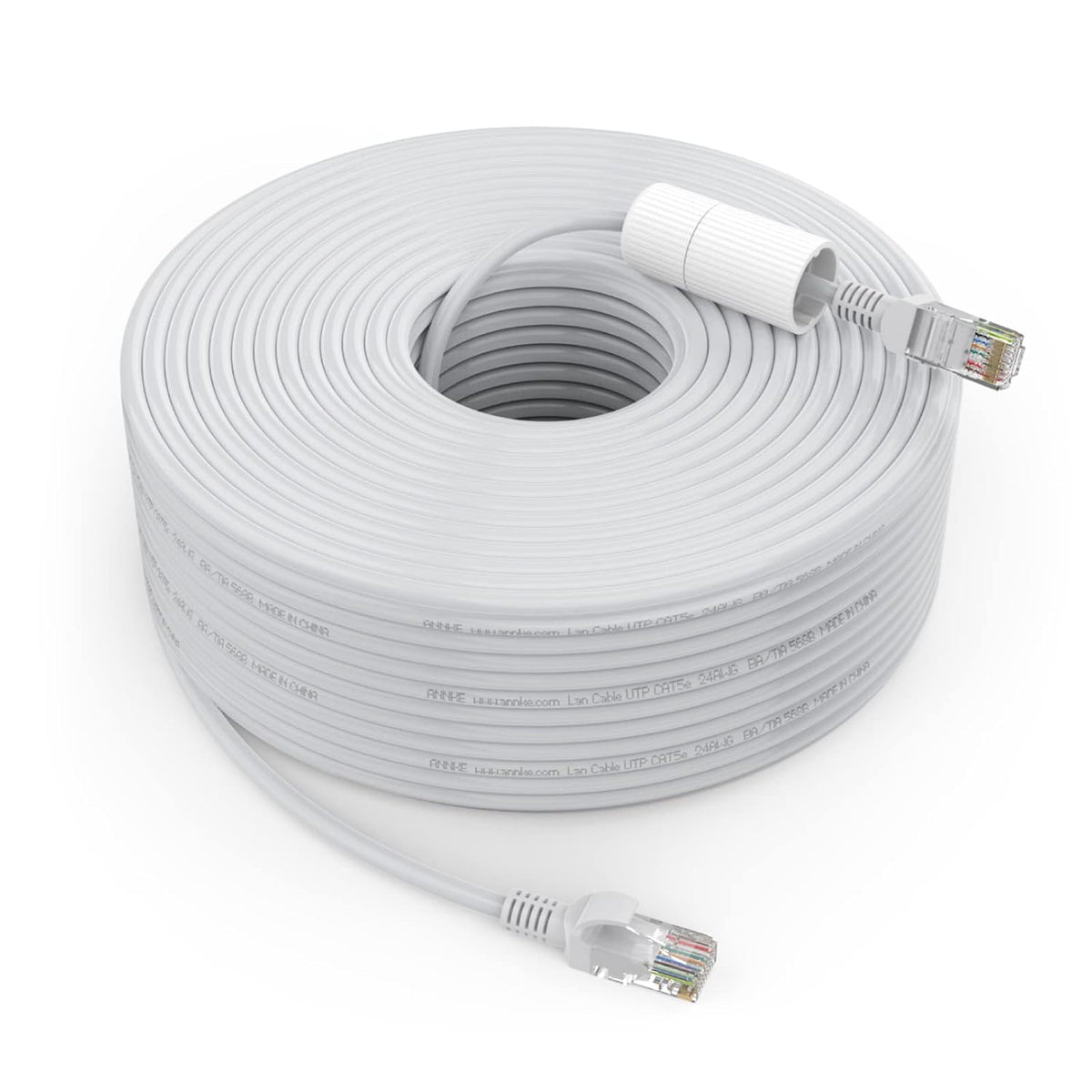RJ45 LAN Ethernet Cable for PoE IP Cameras, NVR Systems, Modems, PCs & Gaming Consoles | Indoor/Outdoor Use