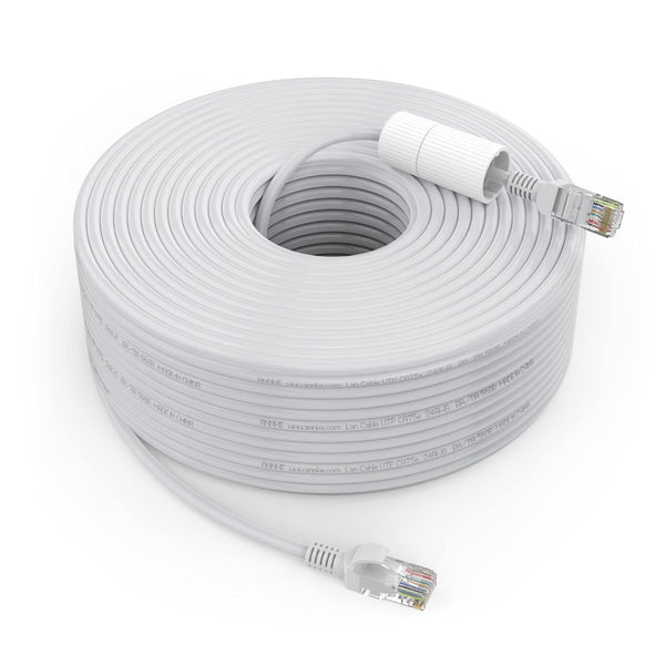 RJ45 LAN Ethernet Cable for PoE IP Cameras, NVR Systems, Modems, PCs & Gaming Consoles | Indoor/Outdoor Use