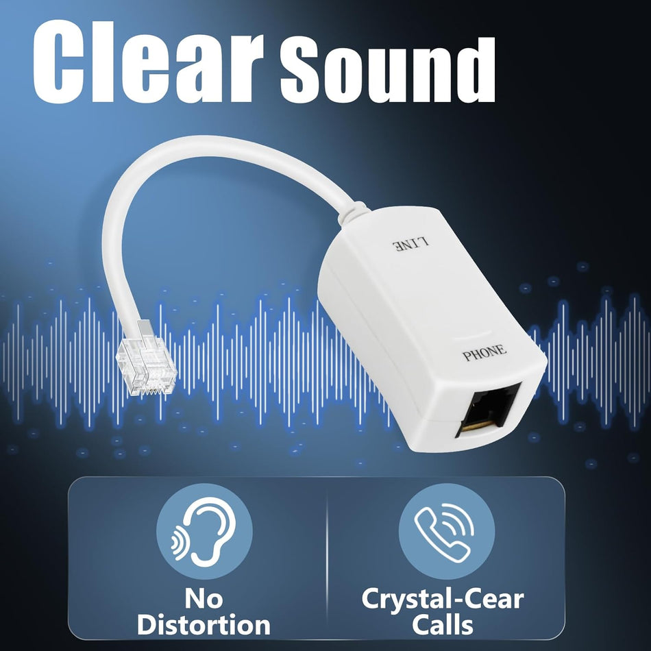 DSL Filter for Landline Phone – Single-Port In-Line Low-Pass Filter