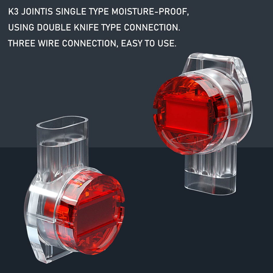 IDC 3-Port Wire Splice Connectors – 25 Pack