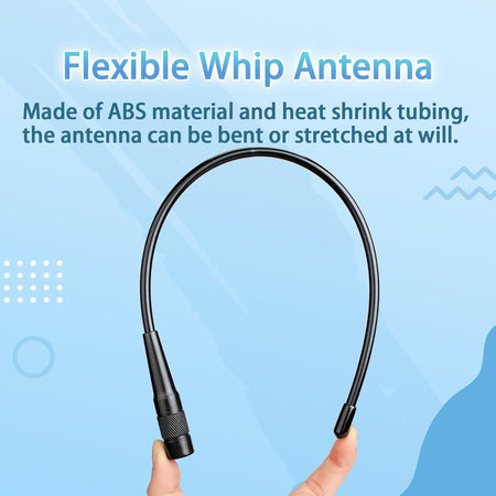 Retevis SMA-M Antenna – 14.8" Dual Band Whip