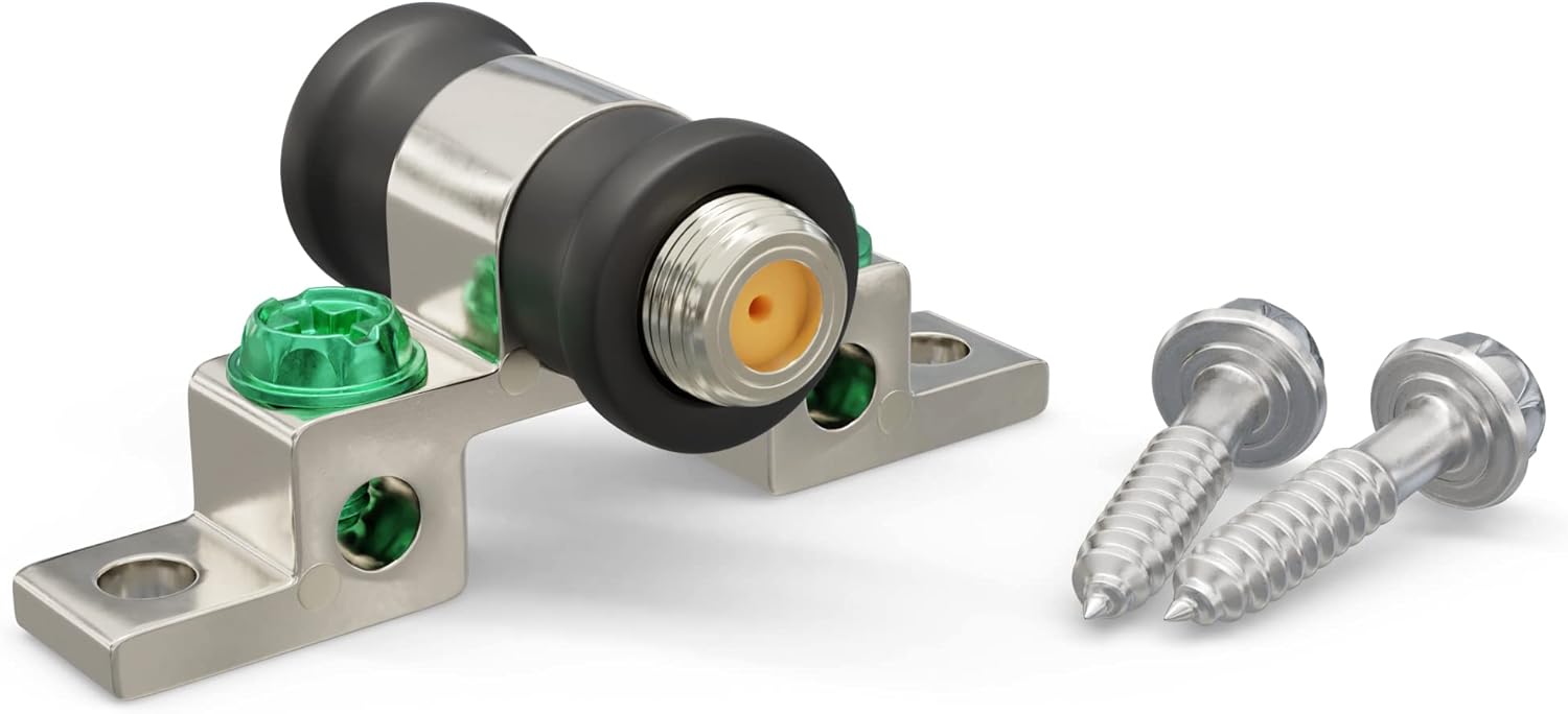 Coaxial Ground Block Connector F-Type RG6 3GHz Single Port – TekShack