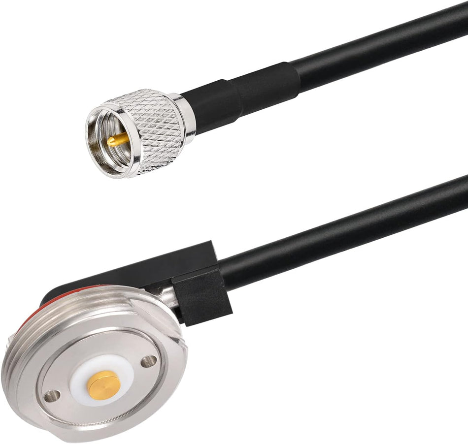 NMO to Mini-UHF Cable – 16.4ft RG58 Extension