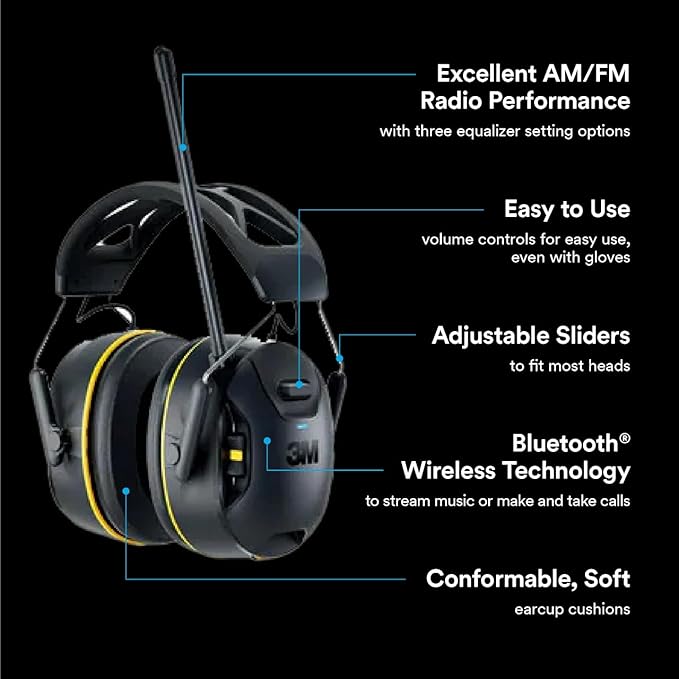 3M™ WorkTunes™ AM/FM Hearing Protector with Audio Assist