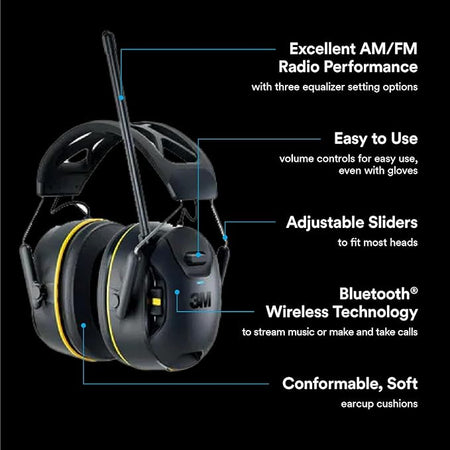 3M™ WorkTunes™ AM/FM Hearing Protector with Audio Assist
