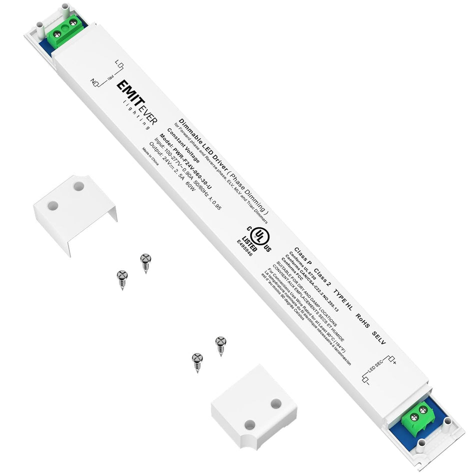 EMITEVER 60W Slim Triac Dimmable LED Driver.