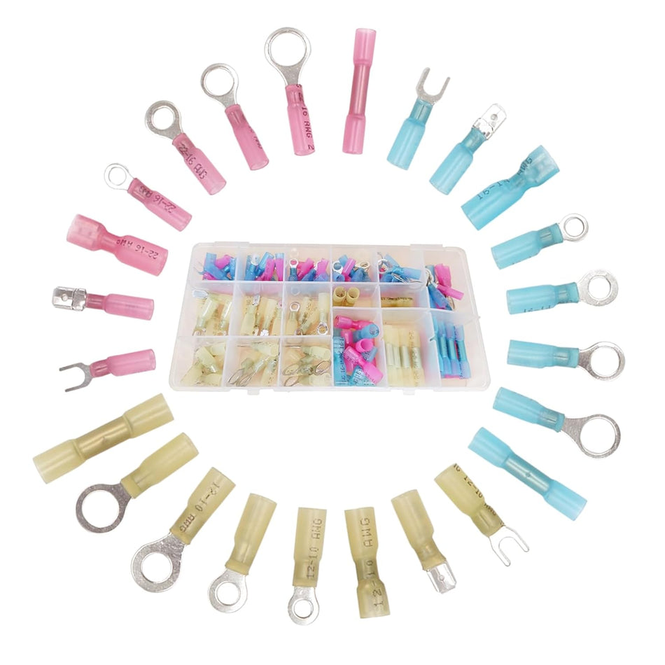 120 PCS Heat Shrink Connector Kit