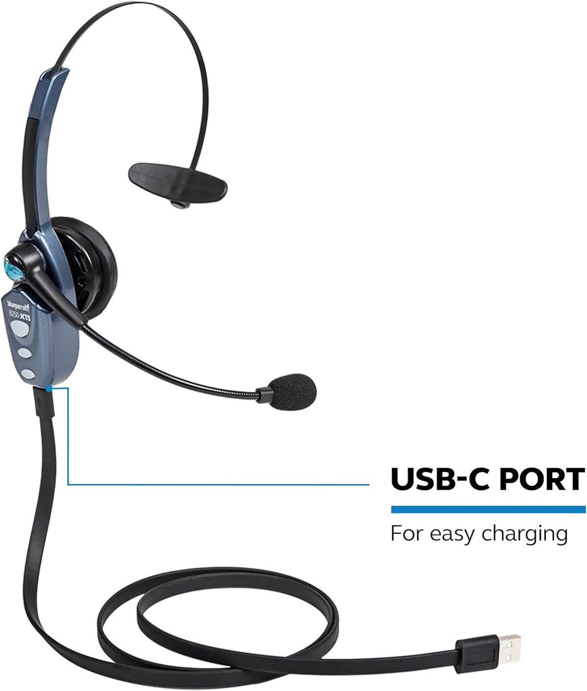 BlueParrott B250-XTS – Bluetooth Trucker Headset w/ Mic