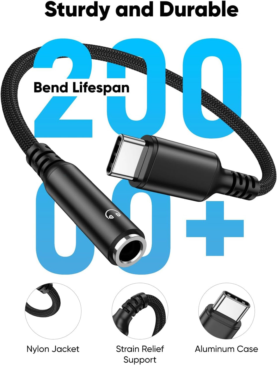 Highwings USB Type C to 3.5mm Female Headphone Jack Adapter