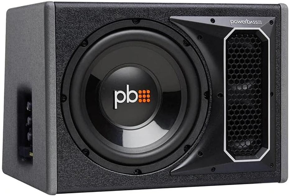 PowerBass PS-AWB101 Single 10in 175W Amplified Enclosure