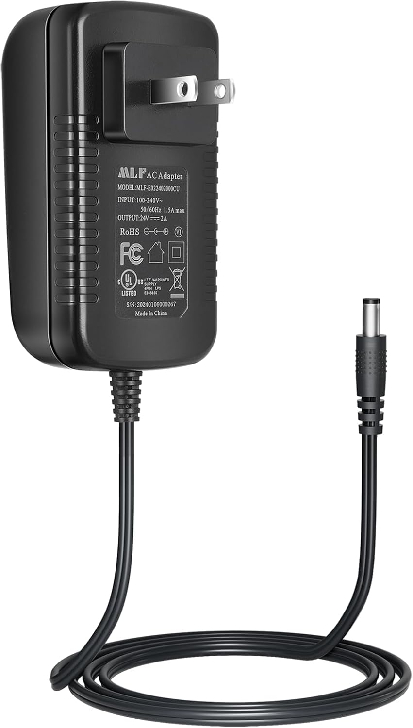 AC to DC 24V 2A Power Supply Adapter