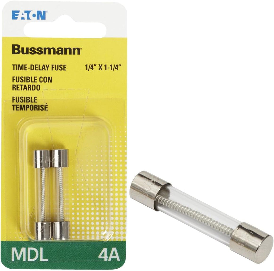 Bussmann 4Amp MDL Time-Delay Fuse (2 Pack)