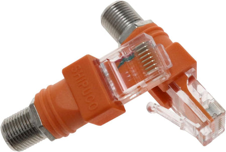 RF to RJ45 Converter Adapter Cat6 Rated And/ or Cat5