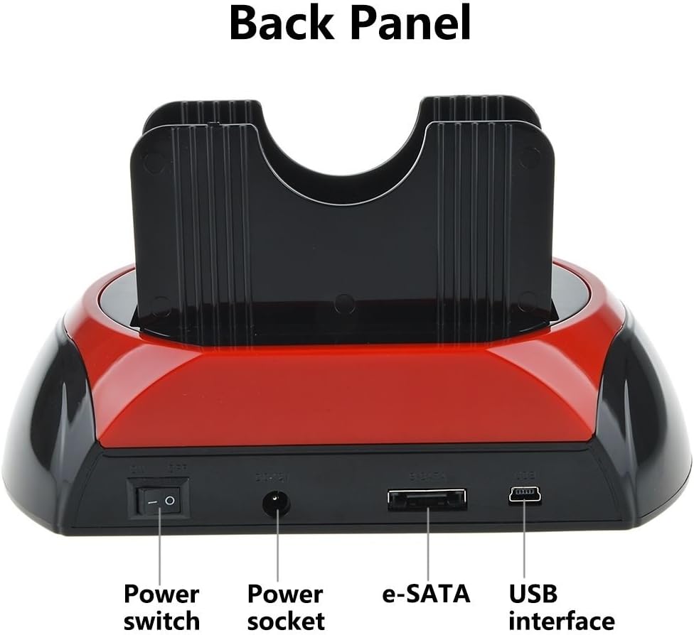 TCC-S862-US Hard Drive Docking Station USB 2.0 Dual Slot SATA IDE with Card Reader