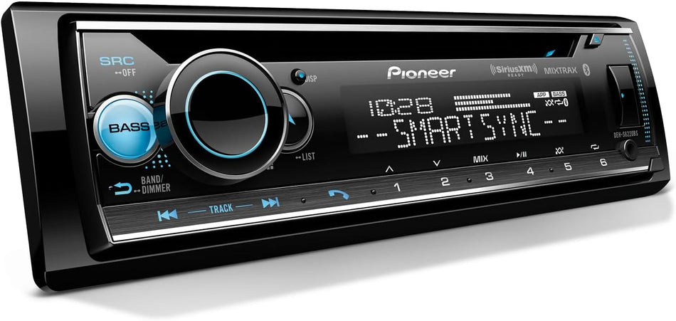 Pioneer DEH-S6220BS car stereo and CD player with Amazon Alexa