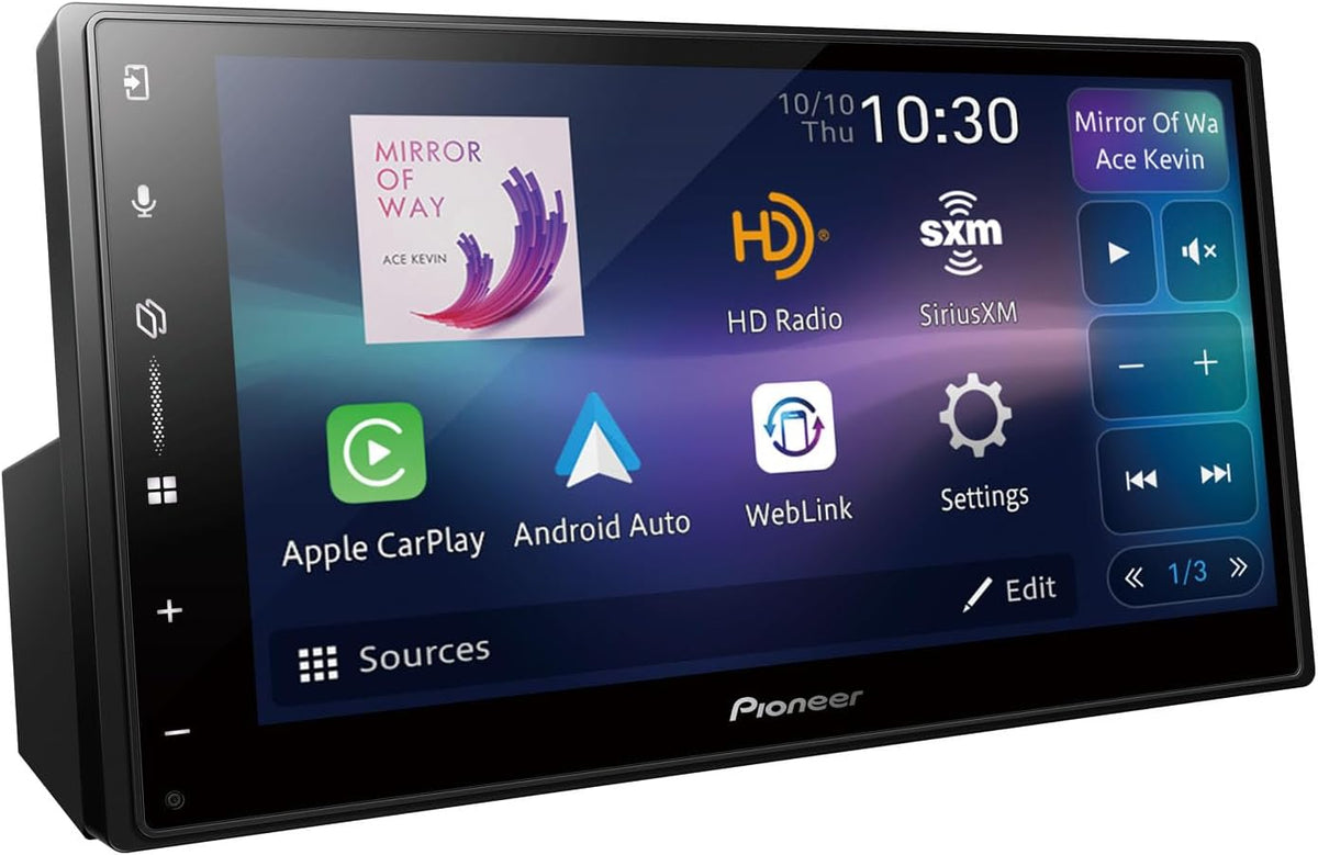 Pioneer DMH-2000NEX 6.8-Inch Double DIN Digital Multimedia Receiver with Apple CarPlay & Android Auto