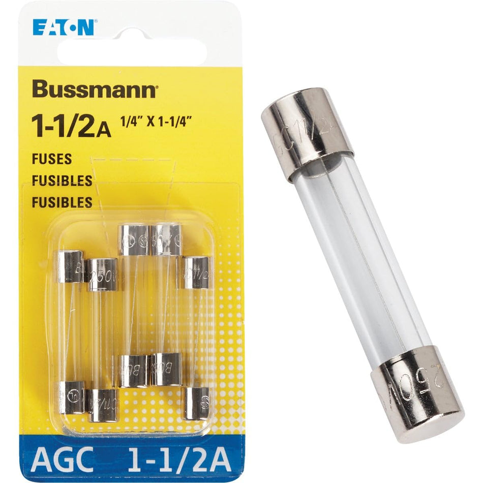 Bussmann BP/AGC1-1/2RP Fuse 1.5A (5 PACK)