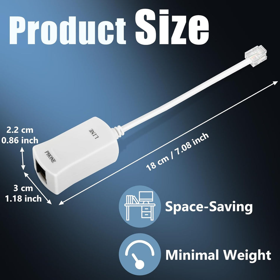 DSL Filter for Landline Phone – Single-Port In-Line Low-Pass Filter