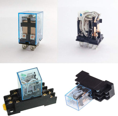 12V DC DPDT 8-Pin Power Relay 10A with Socket Base – LY2NJ / HH62P / JQX-13F