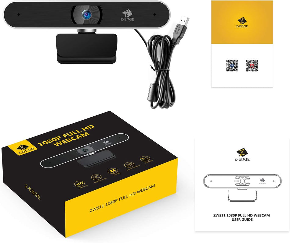 Z-Edge ZW511 1080P FHD Webcam